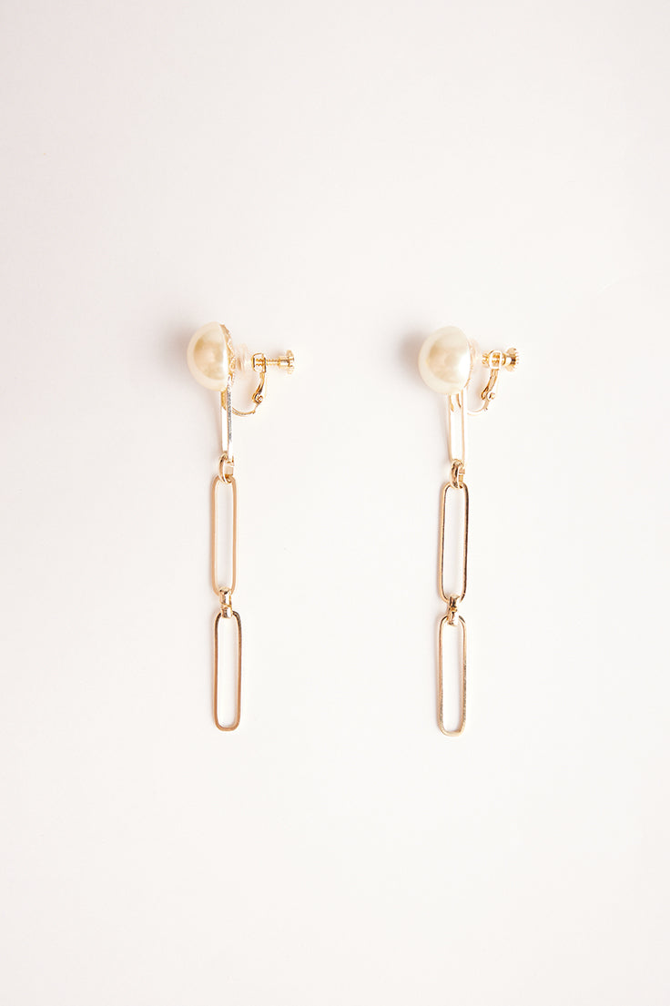 Long chain Pearl earrings – Stella Ciffon