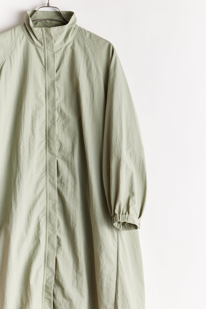 Light shell bulky nylon taffeta zip up coat – Stella Ciffon