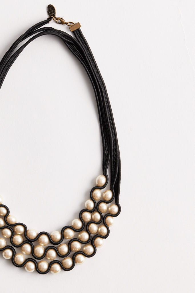 Pearl cord long necklace – Stella Ciffon