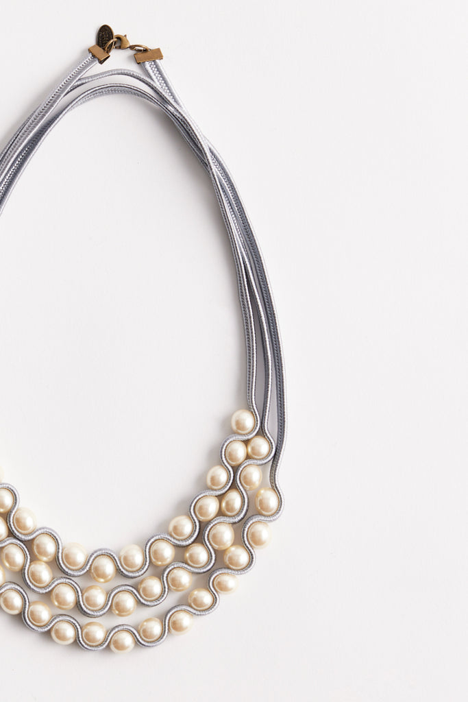 Pearl cord long necklace – Stella Ciffon